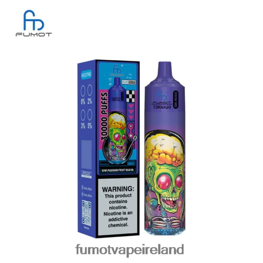 Fumot Cigarette Electronique V4Z86D14 Kiwi Passion Fruit Guava Fumot Tornado 30K Music
