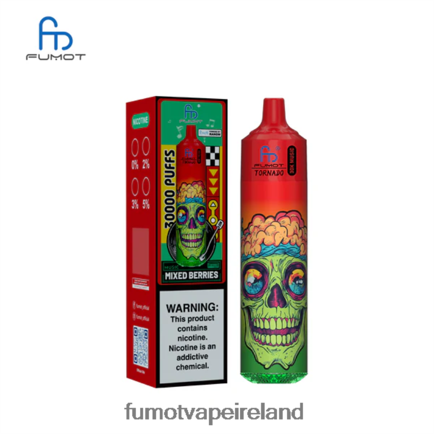 Fumot Vape Ireland V4Z86D18 Mixed Berries Fumot Tornado 30K Music