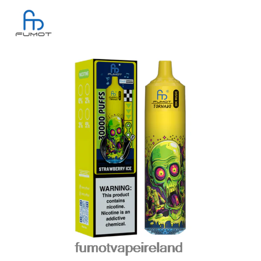 Fumot Vape Ireland V4Z86D26 Strawberry Ice Fumot Tornado 30K Music
