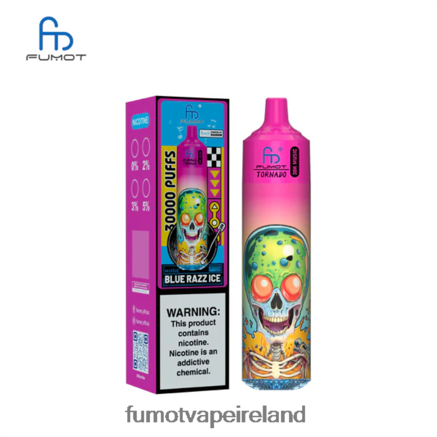 Fumot Vape Online Shop V4Z86D3 Blue Razz Ice Fumot Tornado 30K Music
