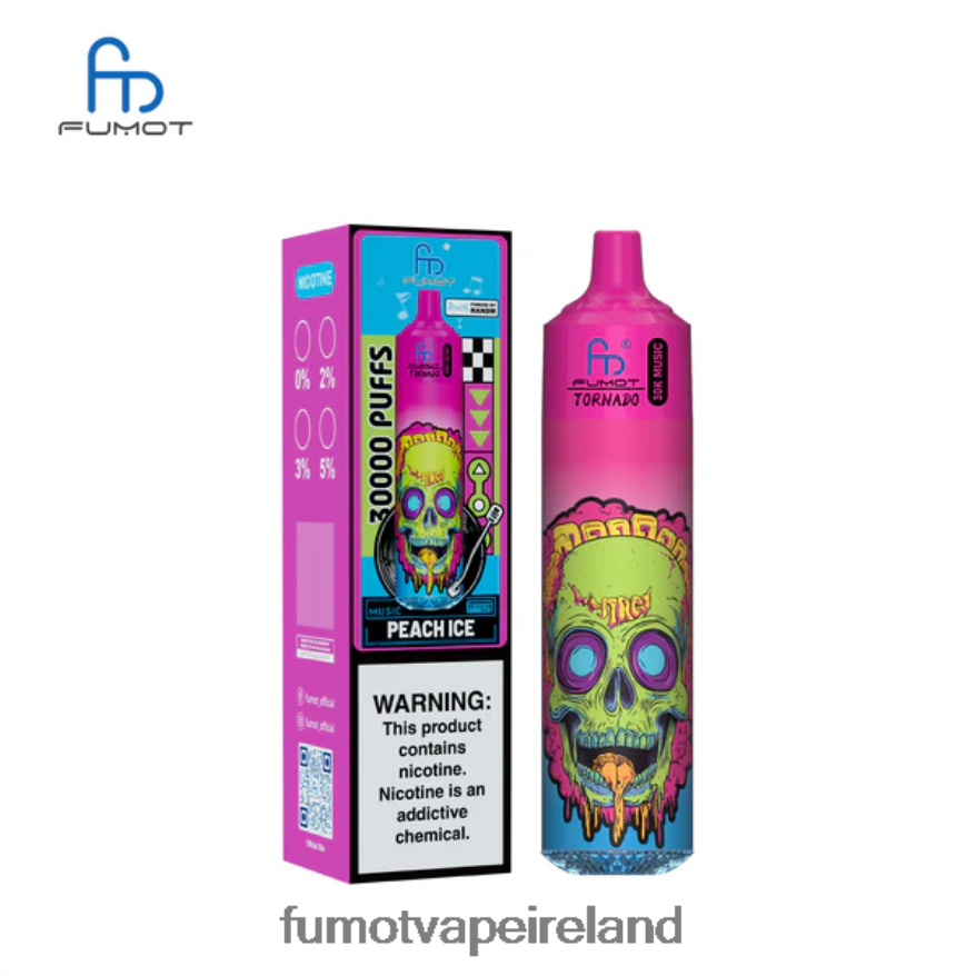 Fumot Vape Sale V4Z86D20 Peach Ice Fumot Tornado 30K Music